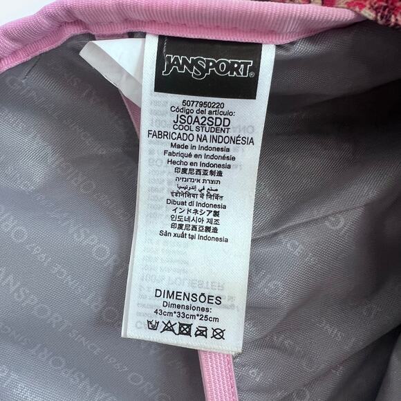 JANSPORT COOL STUDENT LAPTOP BACKPACK BAG FLORAL WOMENS GIRLS - Picture 13 of 16